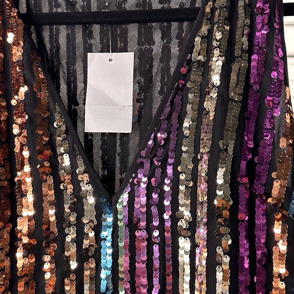 BNWT Atlantic PacificxHalogen Sequin Dress size 4 - Picture 5 of 5